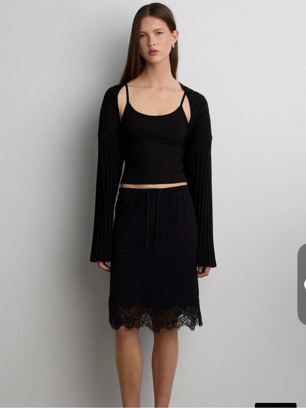 Oak + Fort RIBBED BOLERO size XXS